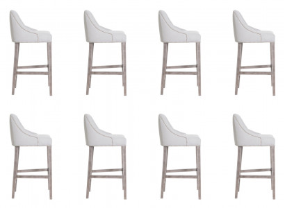 Design Barhocker 8x Stuhl Hocker Tresen Bar Set Stühle Komplett Garnitur Neu